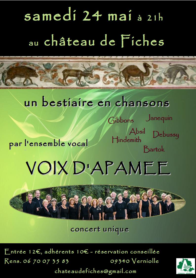 Concert Château de Fiches - Bestiaire