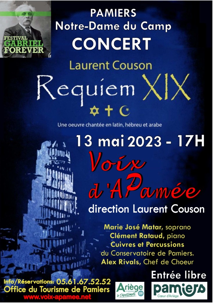 Affiche concert Concert Requiem XIX