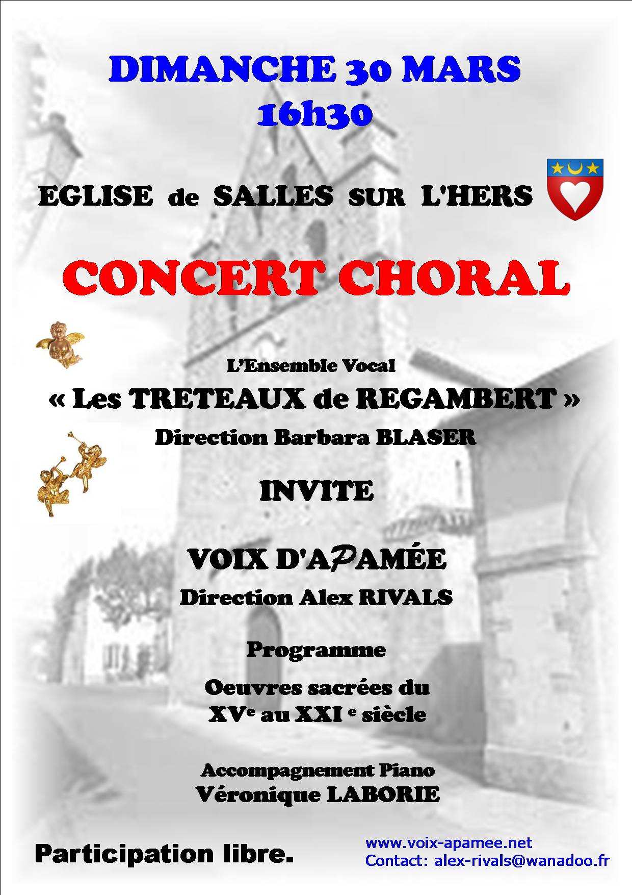 Affiche Concert Salles/l'Hers